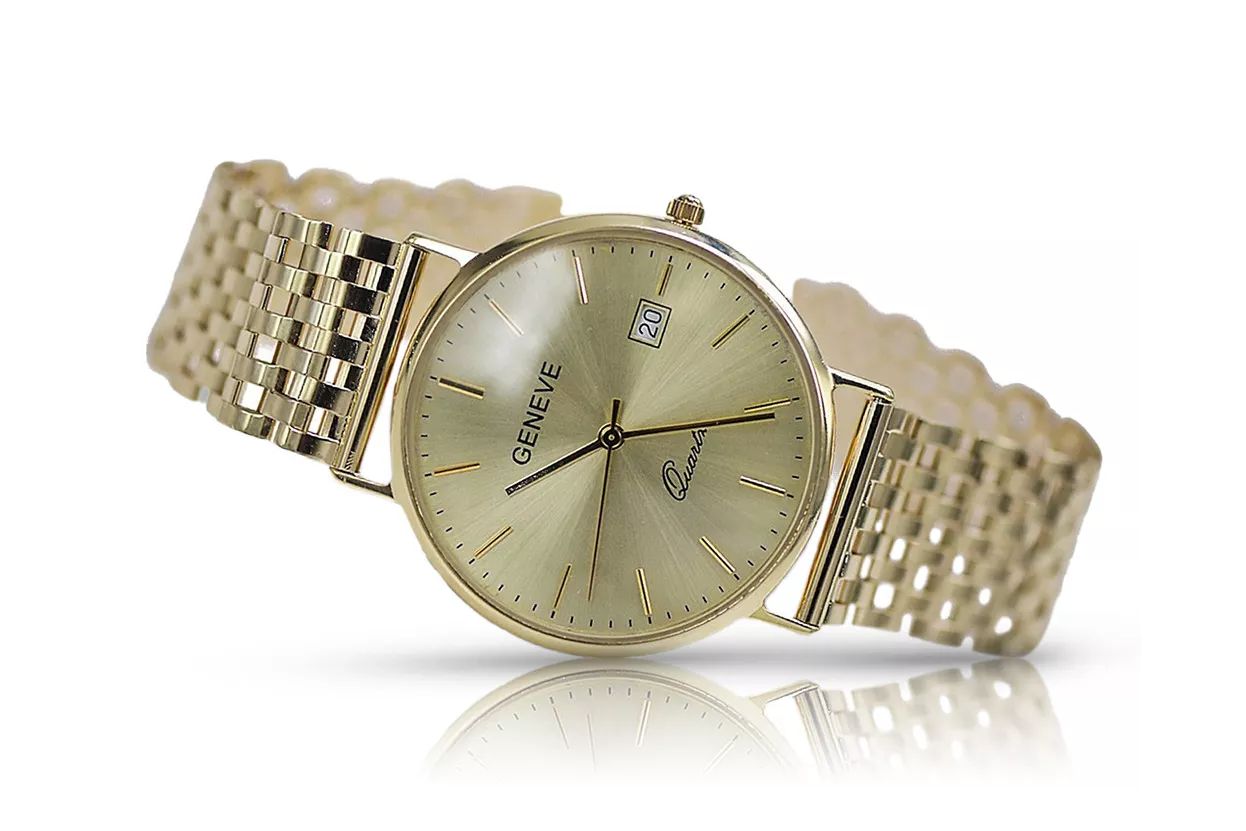 Montre homme en or Genève ★ zlotychlopak.pl ★ Pureté de l’or 585 333 Prix bas!