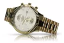 Reloj de oro para hombre Geneve ★ zlotychlopak.pl ★ Pureza de oro 585 333 Precio bajo!