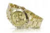 Жълт 14k 585 златен мъжки часовник Geneve mw014ydg&mbw017y