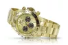Жълт 14k 585 златен мъжки часовник Geneve mw014ydgb&mbw017y