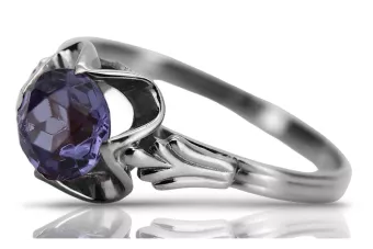 Russian Soviet rose 14k 585 gold Alexandrite Ruby Emerald Sapphire Zircon ring  vrc014