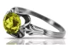 Vintage silver 925 Peridot ring vrc023s Vintage