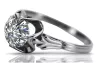 Vintage silver 925 Zircon ring vrc023s Vintage