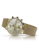 Reloj de hombre amarillo 14k 585 oro Geneve mw005y&mbw014y