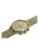 Złoty zegarek 14k 585 z bransoletą męski włoski Geneve mw005ydg&mbw006y18cm