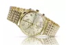 Złoty zegarek 14k 585 z bransoletą męski Geneve mw005y&mbw013y