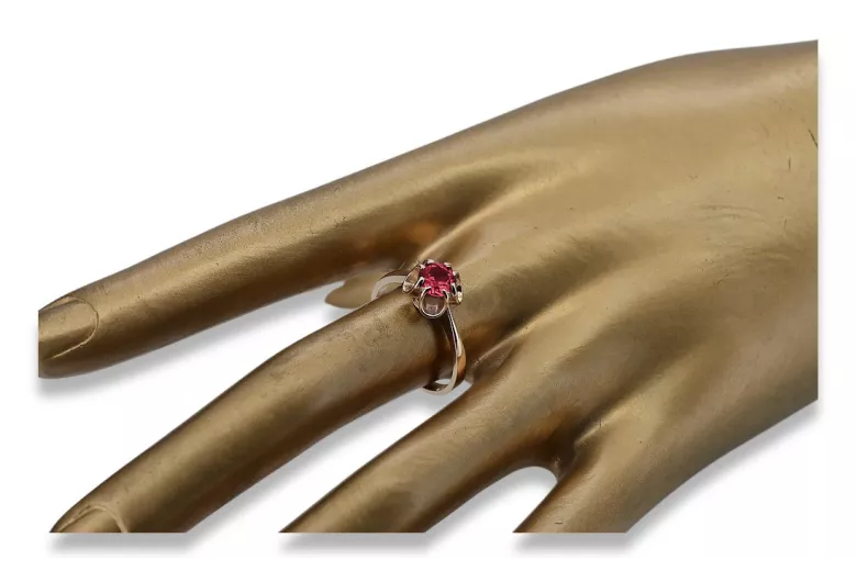 Inel sovietic rusesc din aur 585 trandafir 14k alexandrit rubin smarald safir zircon vrc014
