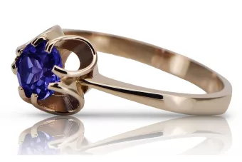 Руска съветска роза 14k 585 злато александрит рубин изумруд сапфир циркон пръстен vrc014