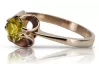 Pierścionek z różowego czerwonego złota 14k 585 z Peridotem vrc348 Vintage