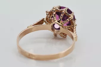 Inel sovietic rusesc din aur 585 trandafir 14k alexandrit rubin smarald safir zircon vrc014