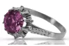 Vintage silver 925 Amethyst ring vrc045s Vintage