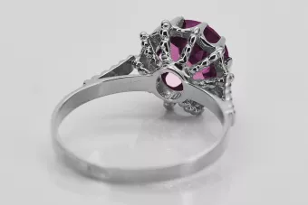 Russische sowjetische Rose 14 Karat 585 Gold Alexandrit Rubin Smaragd Saphir Zirkon Ring vrc014