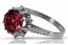 Vintage silver 925 Ruby ring vrc045s Vintage