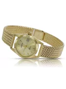 14K Gold Italian Women's Watch, Round 24mm, Quartz