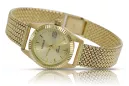Amarillo 14k 585 reloj de pulsera de oro Geneve reloj lw020ydy