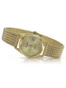 14K Gold Italian Women's Watch, Round 24mm, Quartz