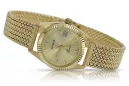 14K Gold Italian Women's Watch, Round 24mm, Quartz