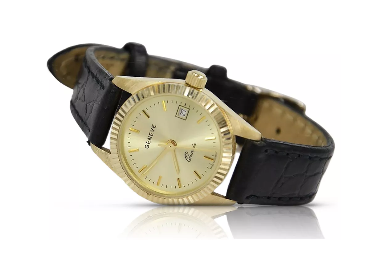 Reloj para hombres de oro Geneve ★ https://zlotychlopak.pl/es/ ★ Pureza de oro 585 333 Precio bajo!