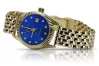 Złoty zegarek z bransoletą damską 14k włoski Geneve lw020ydbl&lbw004y