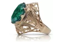 Ruská sovietska ruža 14k 585 zlata Alexandrita Ruby Emerald Sapphire Zircon Ring VRC014