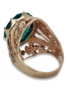 Rusijos sovietinė rožė 14k 585 aukso alexandrite ruby smaragdas safyras cirkoninis žiedas VRC014