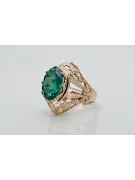 Ruská sovietska ruža 14k 585 zlata Alexandrita Ruby Emerald Sapphire Zircon Ring VRC014
