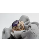 intage Rose Ružová 14K Gold 585 Alexandrite Ring VRC031R Ruský sovietsky vintage Art Deco štýl