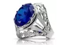 Vintage silver 925 Sapphire ring vrc031s Vintage