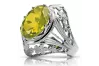 Vintage silver 925 Peridot ring vrc031s Vintage