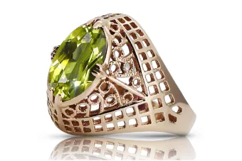 Ruská sovětská růže 14k 585 Zlatý aleksandrite Rubin Emaragd Sapphire Zircon Ring VRC030