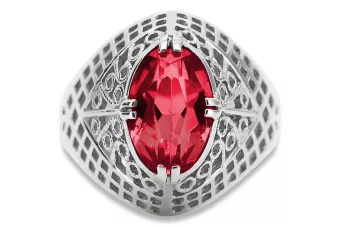 Russische sowjetische Rose 14 Karat 585 Gold Alexandrit Rubin Smaragd Saphir Zirkon Ring vrc014
