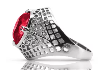 Russische sowjetische Rose 14 Karat 585 Gold Alexandrit Rubin Smaragd Saphir Zirkon Ring vrc014