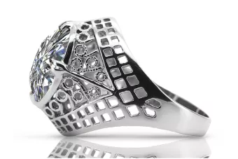 Rusiškas 925 sidabrinis žiedas su kubiniu cirkoniu vrc030s Vintage