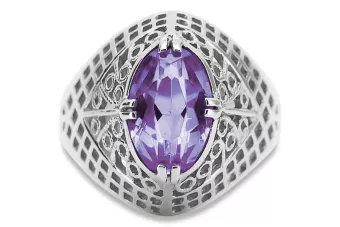 Ruso soviético rosa 14k 585 oro Alejandrita Rubí Esmeralda Zafiro Circón anillo vrc014