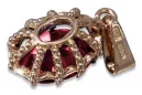 Russe soviétique or rose plaqué argent 925 alexandrite rubis émeraude saphir zircon ... pendentif VPC008RP