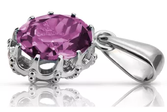 Silver 925 pendant with alexandrite ruby ​​sapphire emerald aquamarine zircon vpc008s Vintage