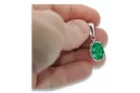 Colgante vintage de plata 925 con alejandrita, rubí, zafiro, esmeralda, aguamarina, circonita cúbica vpc008s Vintage