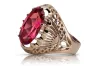 Vintage rose pink 14k gold 585 Ruby ring vrc020 Vintage