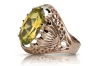 Vintage rose pink 14k gold 585 Peridot ring vrc020 Vintage