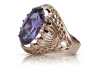 Vintage rose pink 14k gold 585 Alexandrite ring vrc020 Vintage