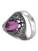 Ruso soviético rosa 14k 585 oro Alexandrite Ruby Esmeralda zafiro anillo Zircon vrc014