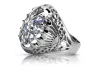 Vintage silver 925 Zircon ring vrc020s Vintage