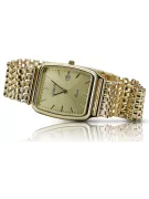 Montre Homme en Or 14K, Rectangulaire, Italienne