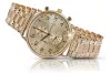 Vintage rose pink 14k 585 gold men's watch Geneve wristwatch mw005rdg&mbw006r