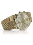 14k 585 aukso laikrodis su vyrų apyranka Geneve mw005y&mbw014y