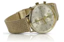 Reloj de hombre amarillo 14k 585 oro Geneve mw005y&mbw014y