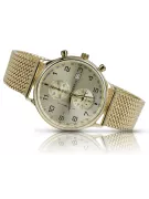 Złoty zegarek 14k 585 z bransoletą męski Geneve mw005y&mbw014y
