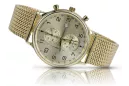 14k 585 aukso laikrodis su vyrų apyranka Geneve mw005y&mbw014y