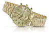 Złoty zegarek 14k 585 z bransoletą męski Geneve mw005ydg&mbw006y