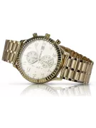 Златен мъжки часовник Geneve ★ zlotychlopak.pl ★ Gold чистота 585 333 Ниска цена!